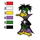 Count Duckula Embroidery Design 07